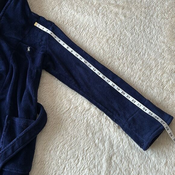Polo Ralph Lauren plushy robe blue size medium - Picture 14 of 16